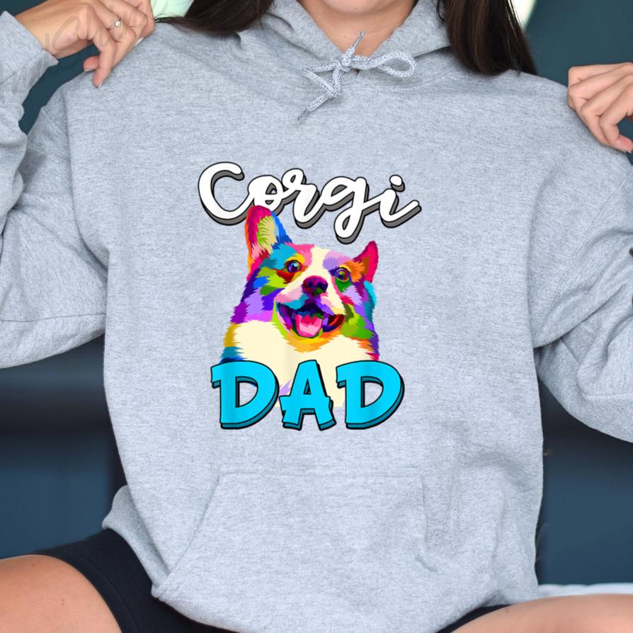 Corgi Dad Funny Corgi Dog Hoodie - Image 3