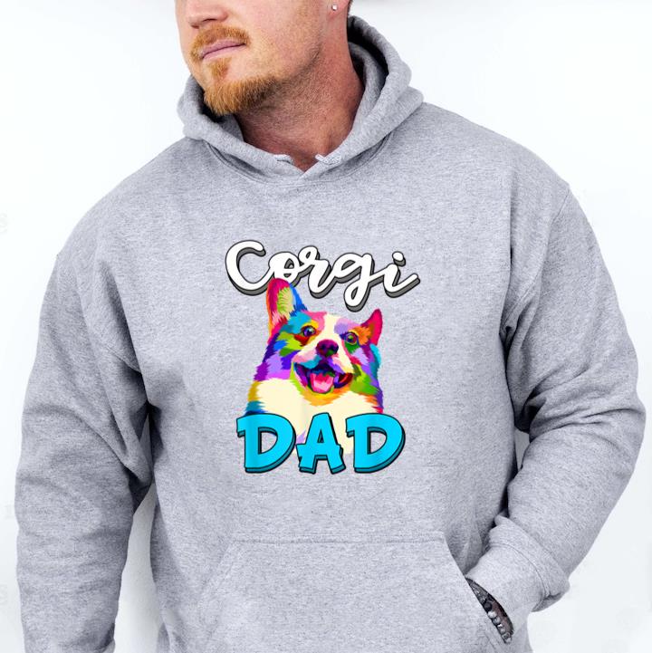 Corgi Dad Funny Corgi Dog Hoodie
