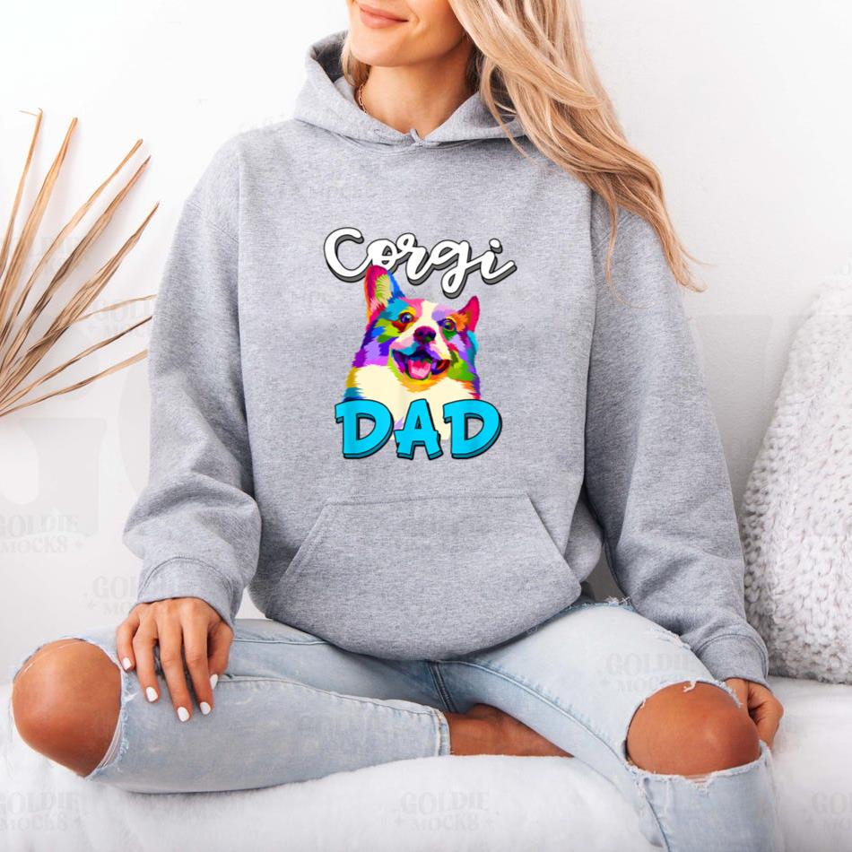 Corgi Dad Funny Corgi Dog Hoodie - Image 4