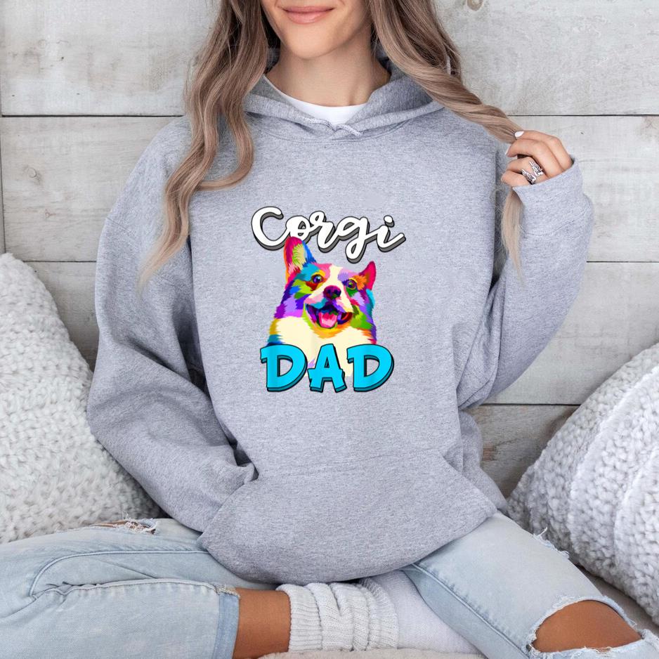 Corgi Dad Funny Corgi Dog Hoodie - Image 2