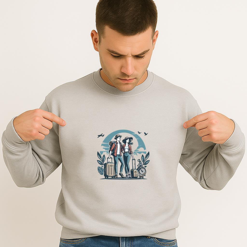 Glow Awesome Camping Travelling Sweatshirt - Image 4