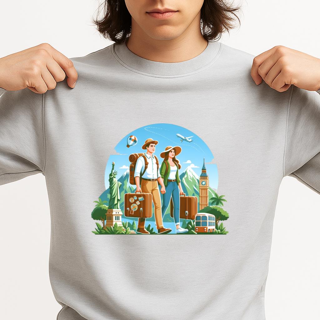 Glow Glowing Travelling Camping Sweatshirt - Image 3