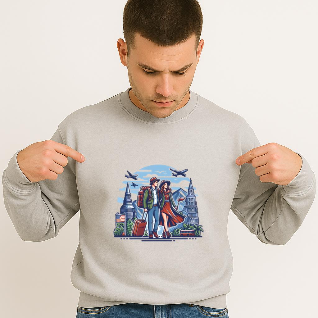 Glow Peaceful Travelling Camping Sweatshirt - Image 4