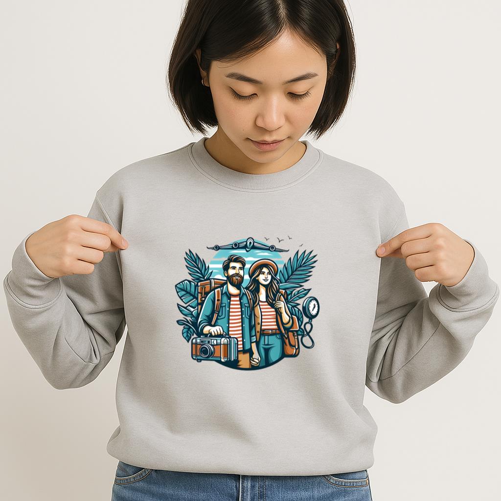 Glow Shining Travelling Camping Sweatshirt - Image 2