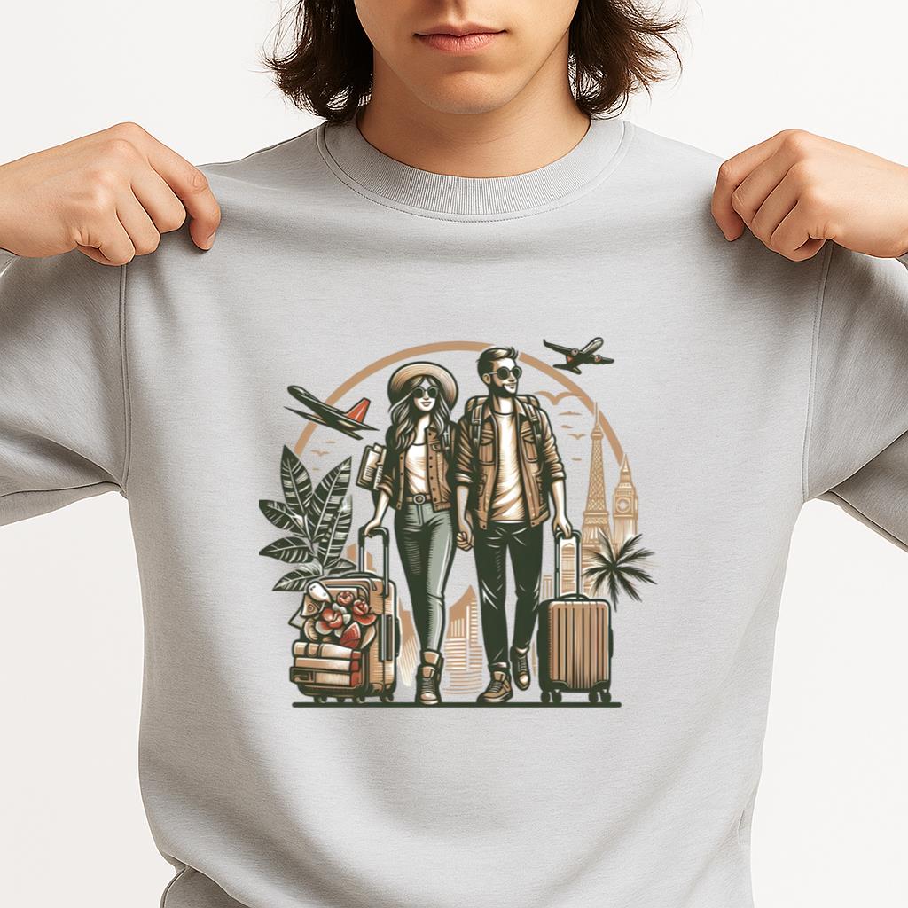 Happy Amazing Travelling Camping Sweatshirt - Image 3