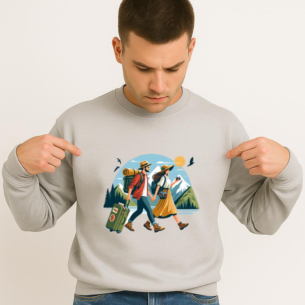 Happy Bright Camping Travelling Sweatshirt - Image 4