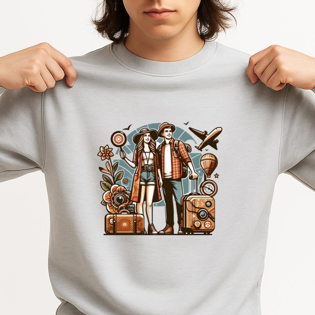 Happy Humble Travelling Camping Sweatshirt - Image 3