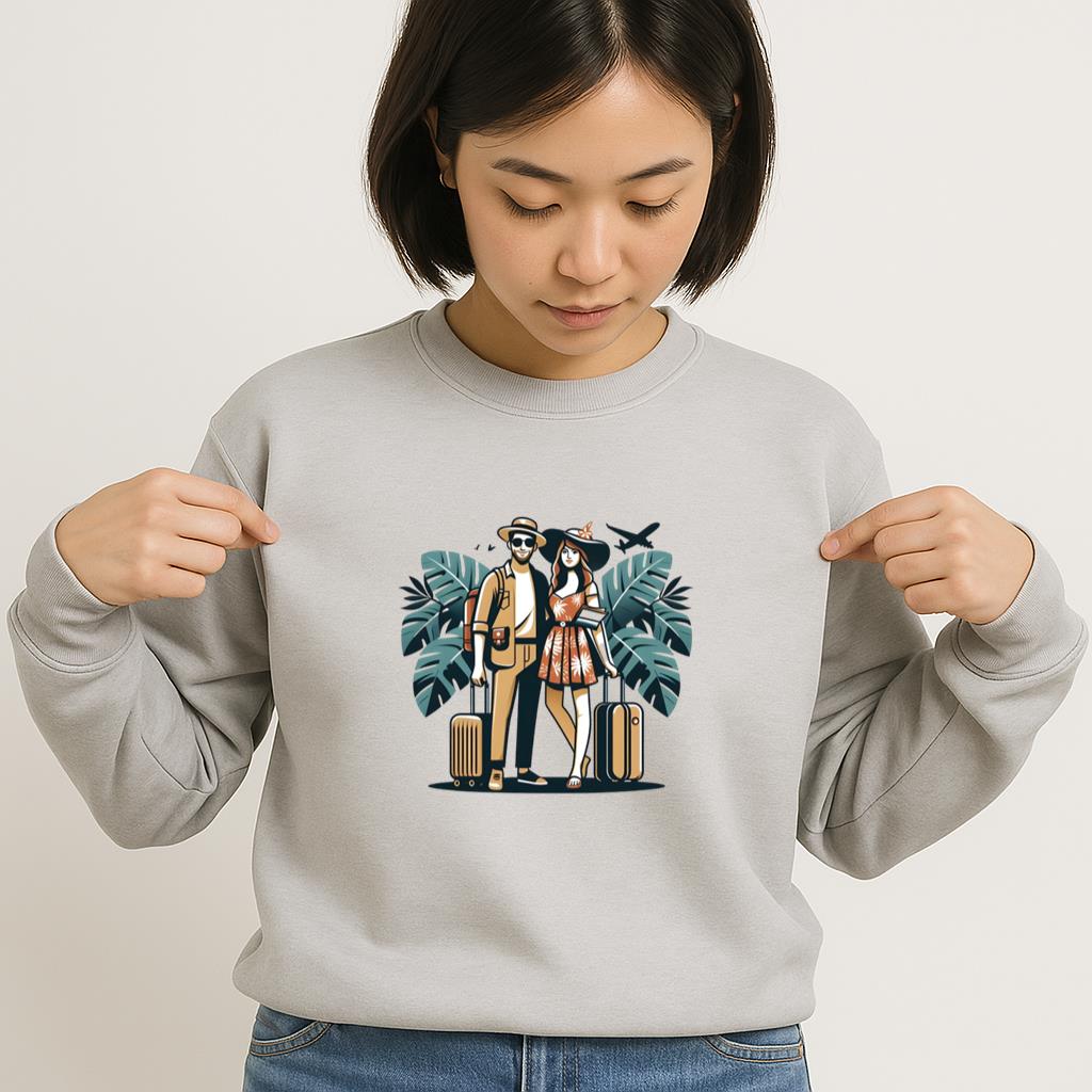 Happy Kind Camping Travelling Sweatshirt - Image 2