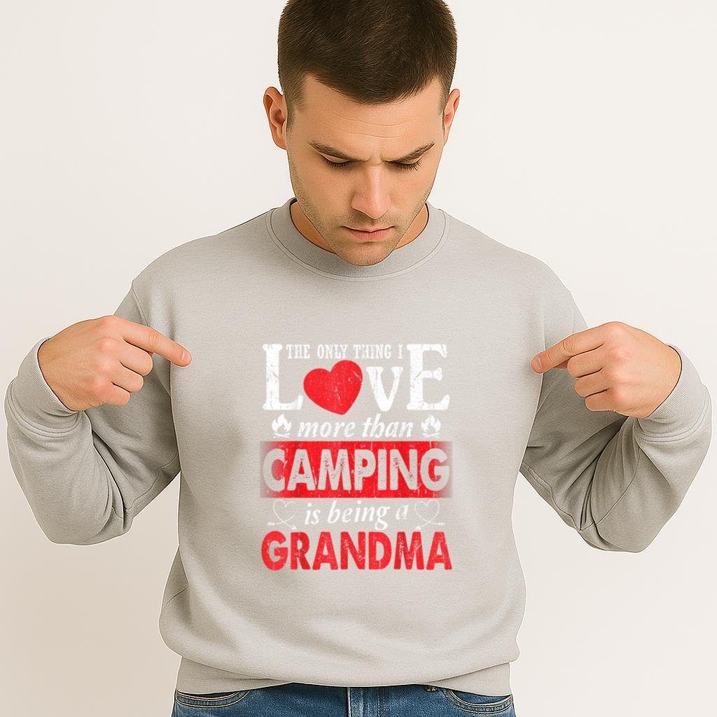 Thing I Love More Than Camping Is Being A Grandma Sweatshirt - Image 4