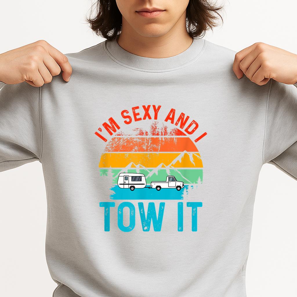 Vintage Caravan Camping RV Sweatshirt - Image 3