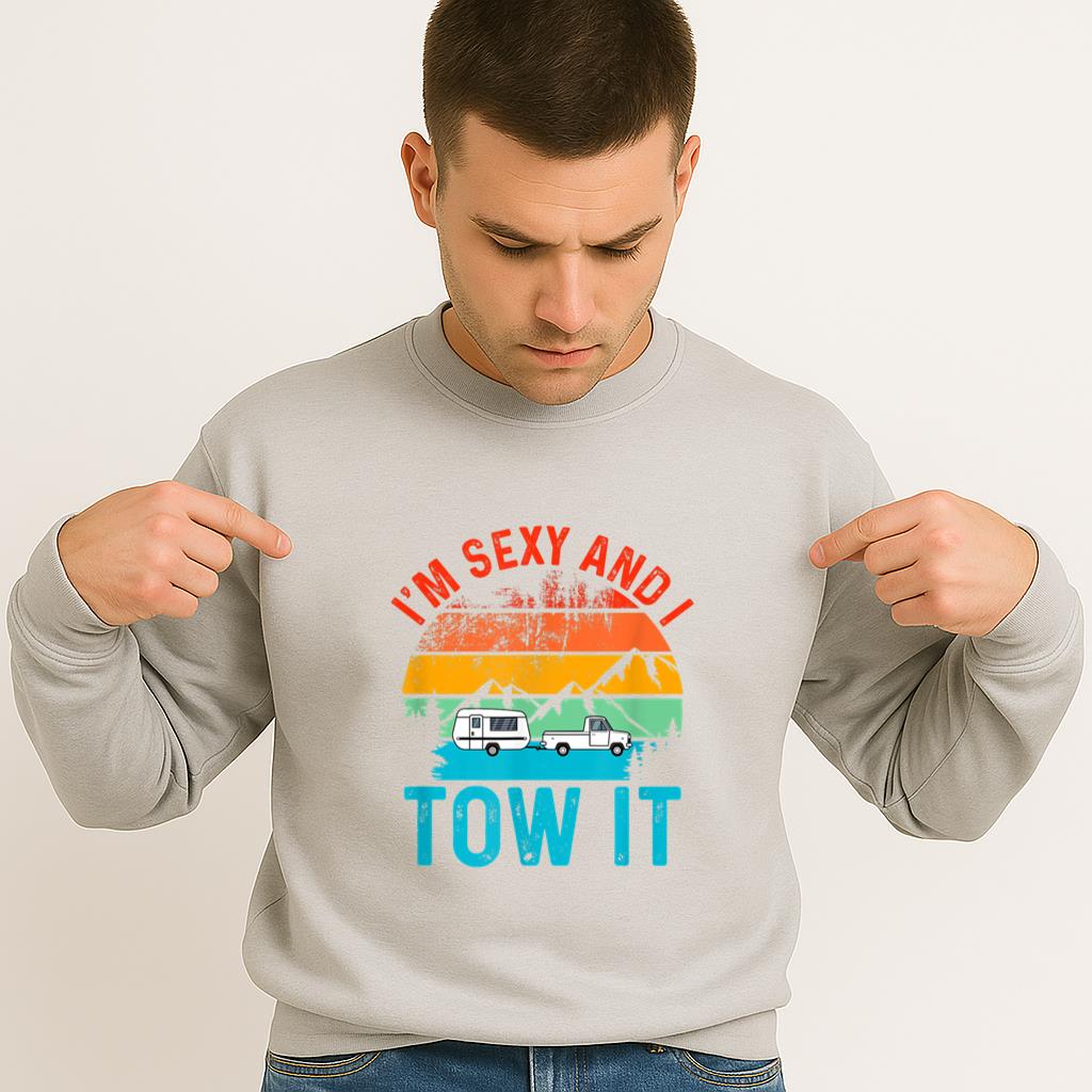 Vintage Caravan Camping RV Sweatshirt - Image 4